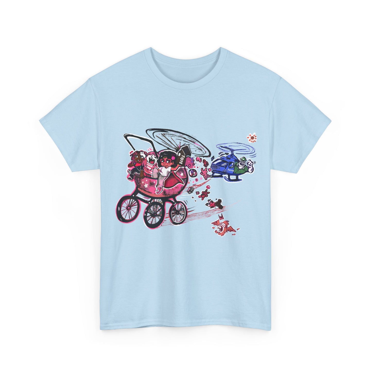 Adults, TINY TODDLER ADVENTURES,  Unisex Heavy Cotton Tee