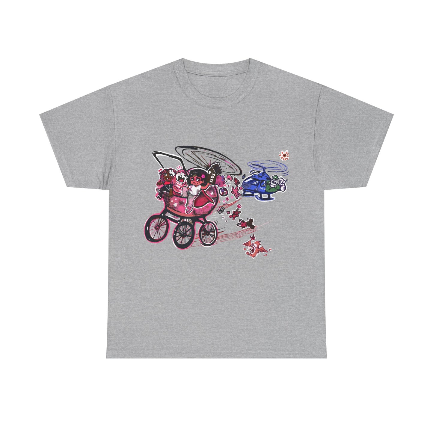 Adults, TINY TODDLER ADVENTURES,  Unisex Heavy Cotton Tee