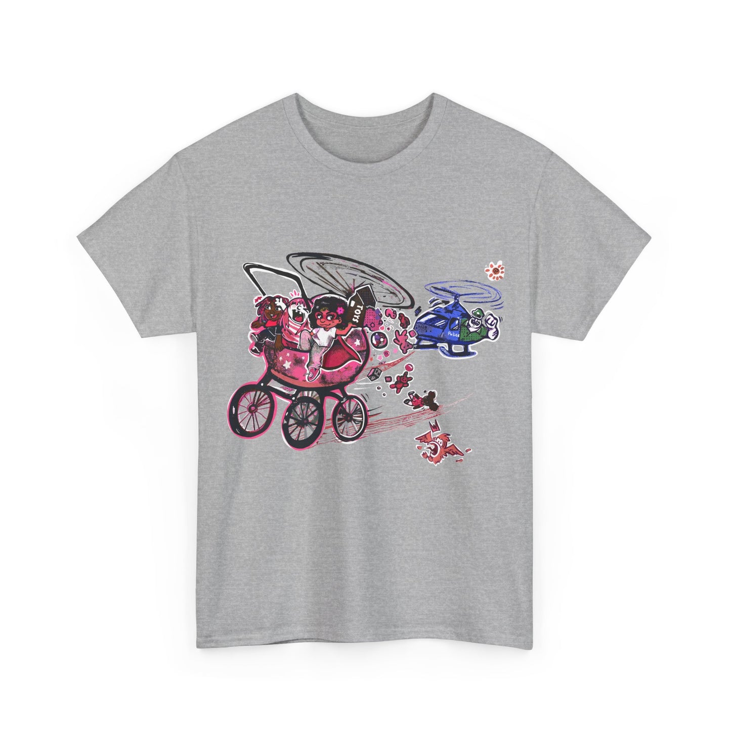 Adults, TINY TODDLER ADVENTURES,  Unisex Heavy Cotton Tee