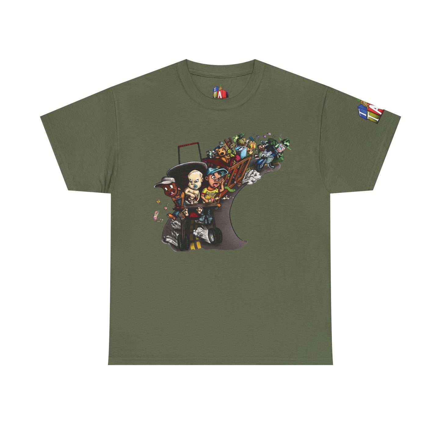 Adults Tiny Toddler Adventure  Heavy Cotton Tee