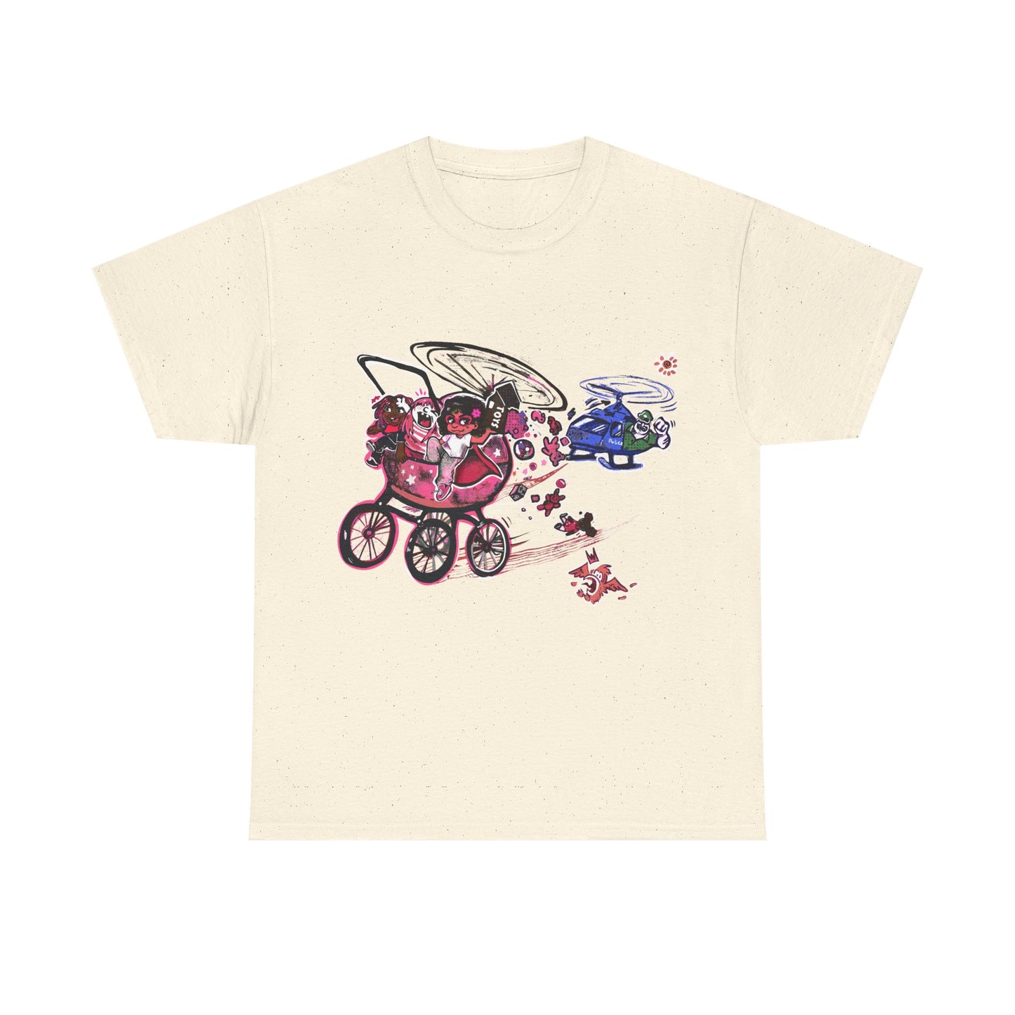 Adults, TINY TODDLER ADVENTURES,  Unisex Heavy Cotton Tee