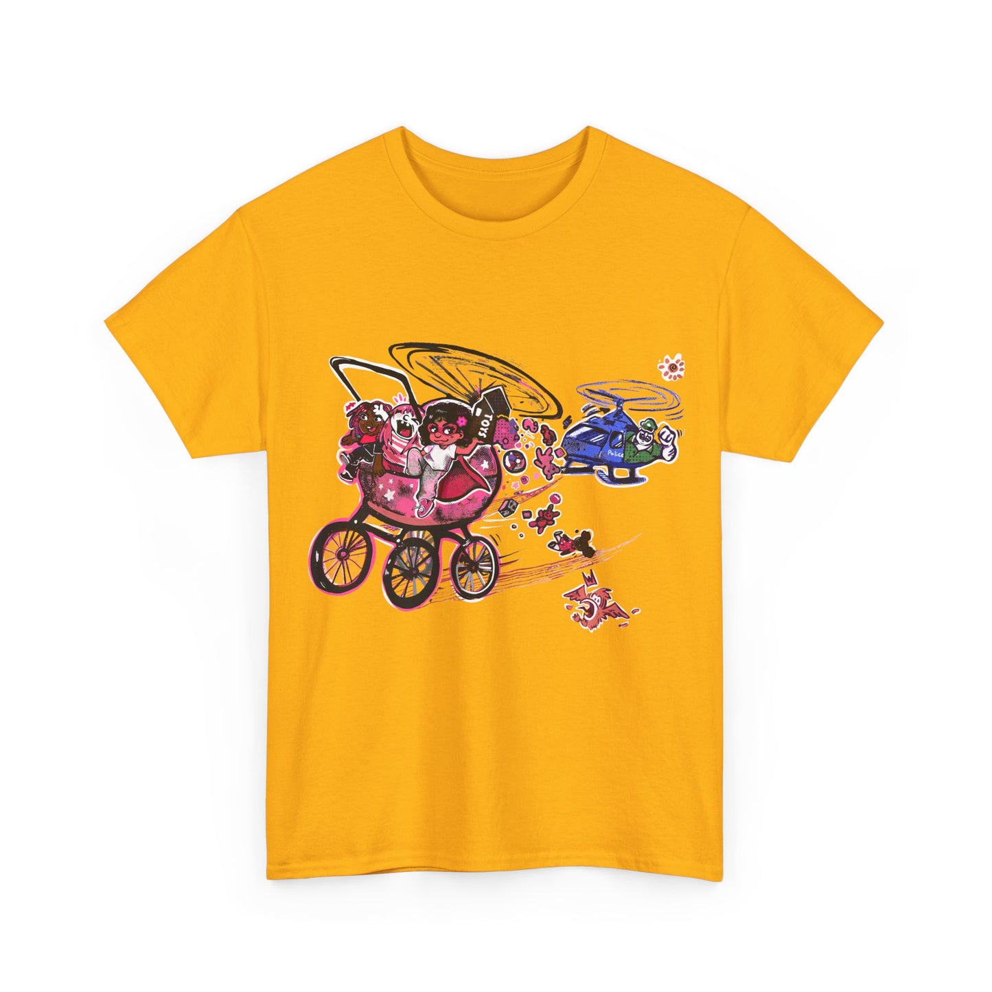 Adults, TINY TODDLER ADVENTURES,  Unisex Heavy Cotton Tee