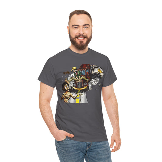 Crazy Truck Driver Heavy Cotton Tee